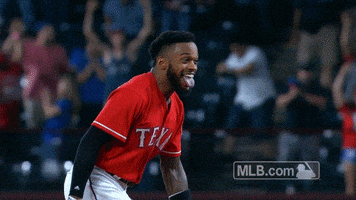 Celebrate Texas Rangers GIF by MLB