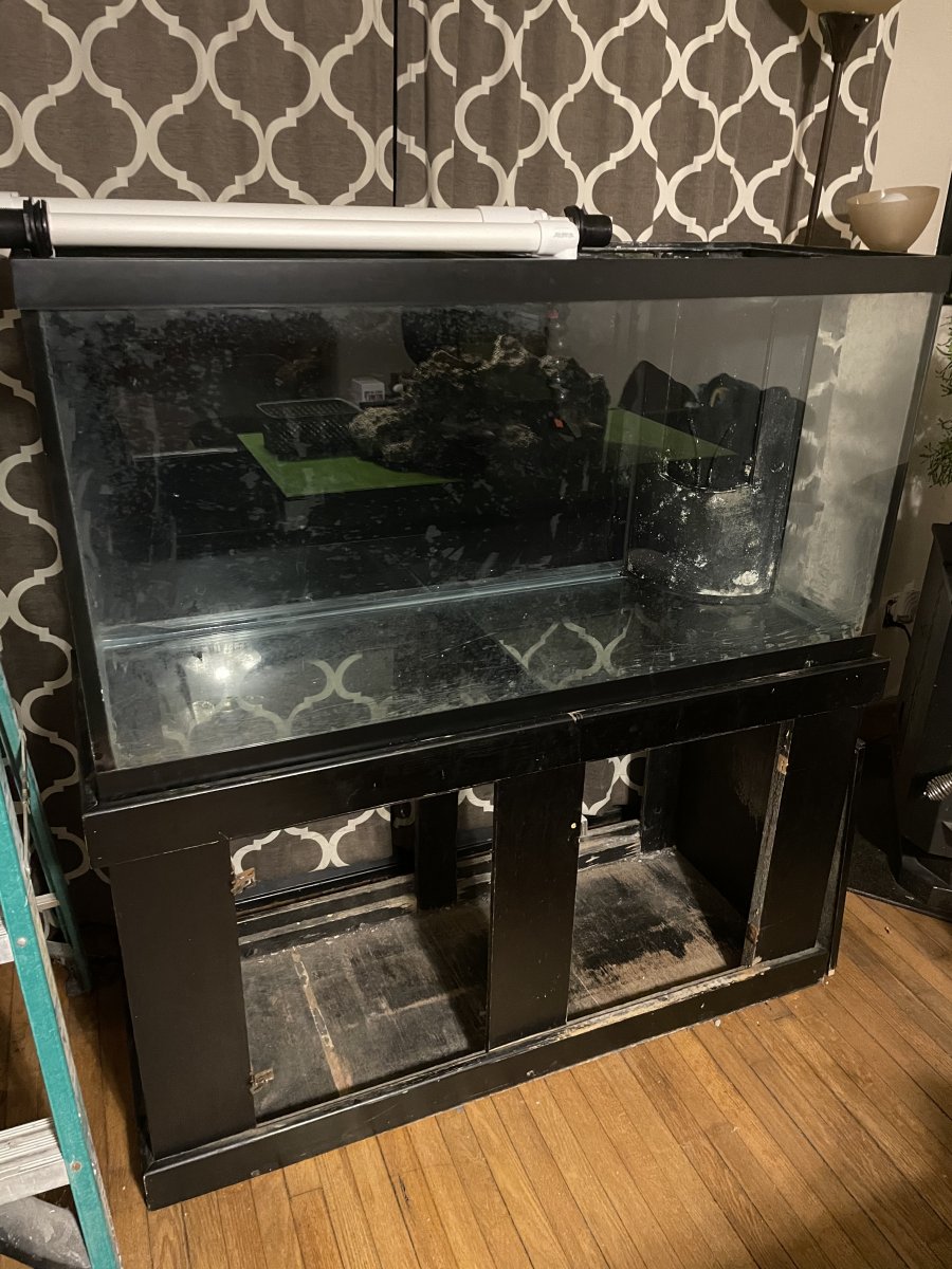 Aquarium corner shop overflow panel