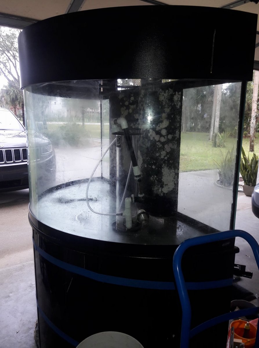 half cylinder fish tank