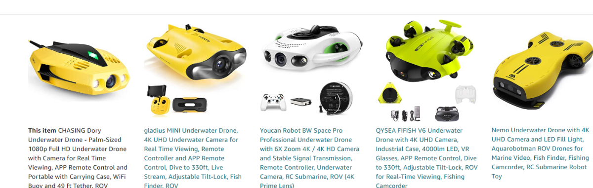 Any underwater drones small enough to fit in aquarium?
