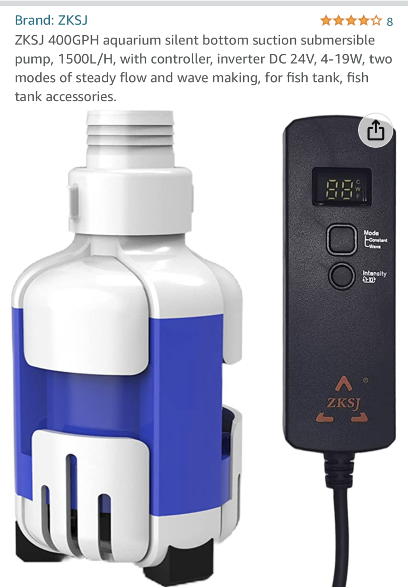 Fluval submersible pump top
