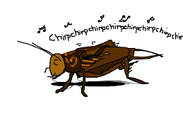 Clipart of the Cricket Chirping Sounds free image download