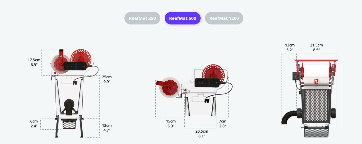ReefMat 500 Fleece Roller Filter (OPEN BOX) - Bulk Reef Supply