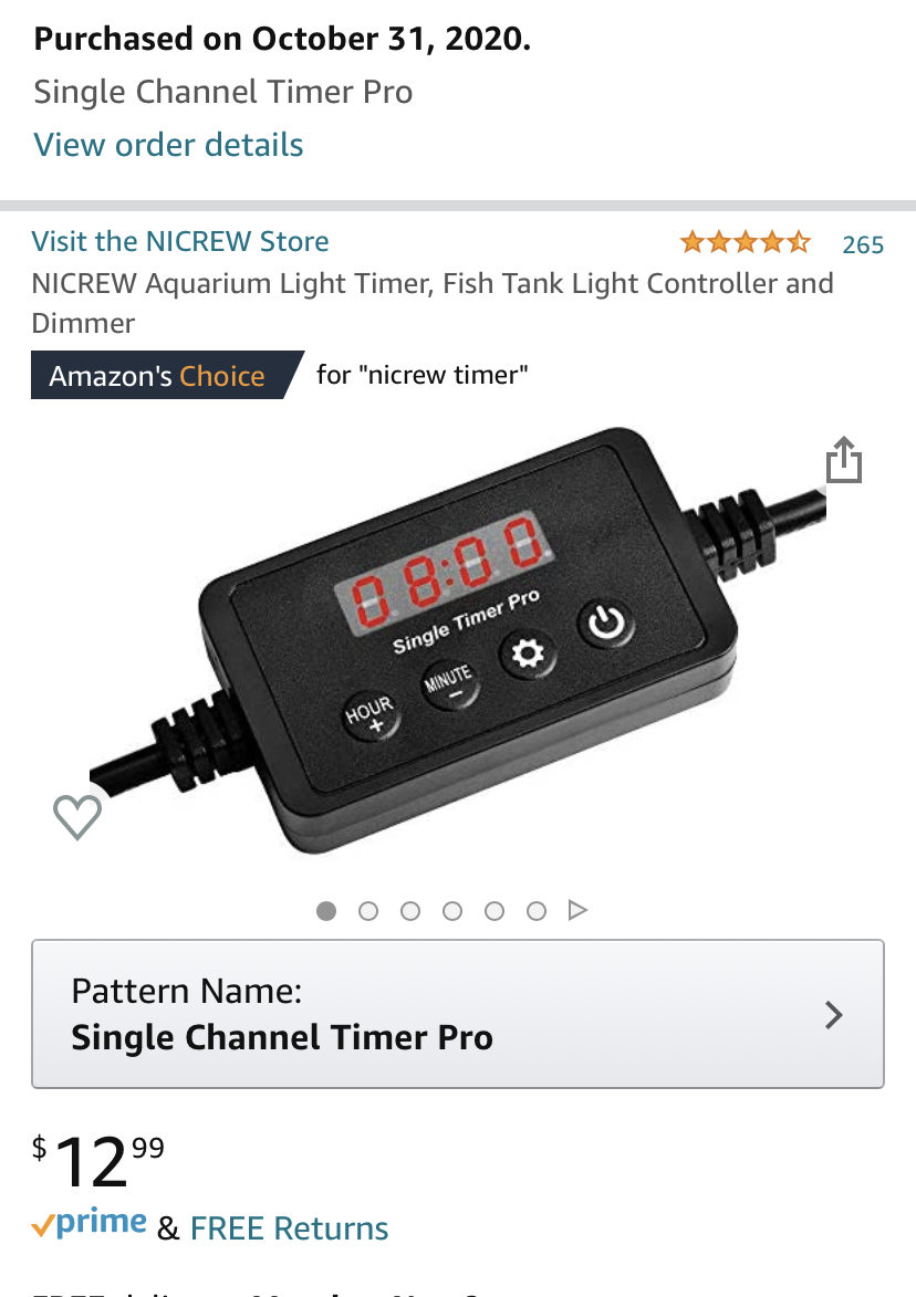 Aquarium on sale light timer