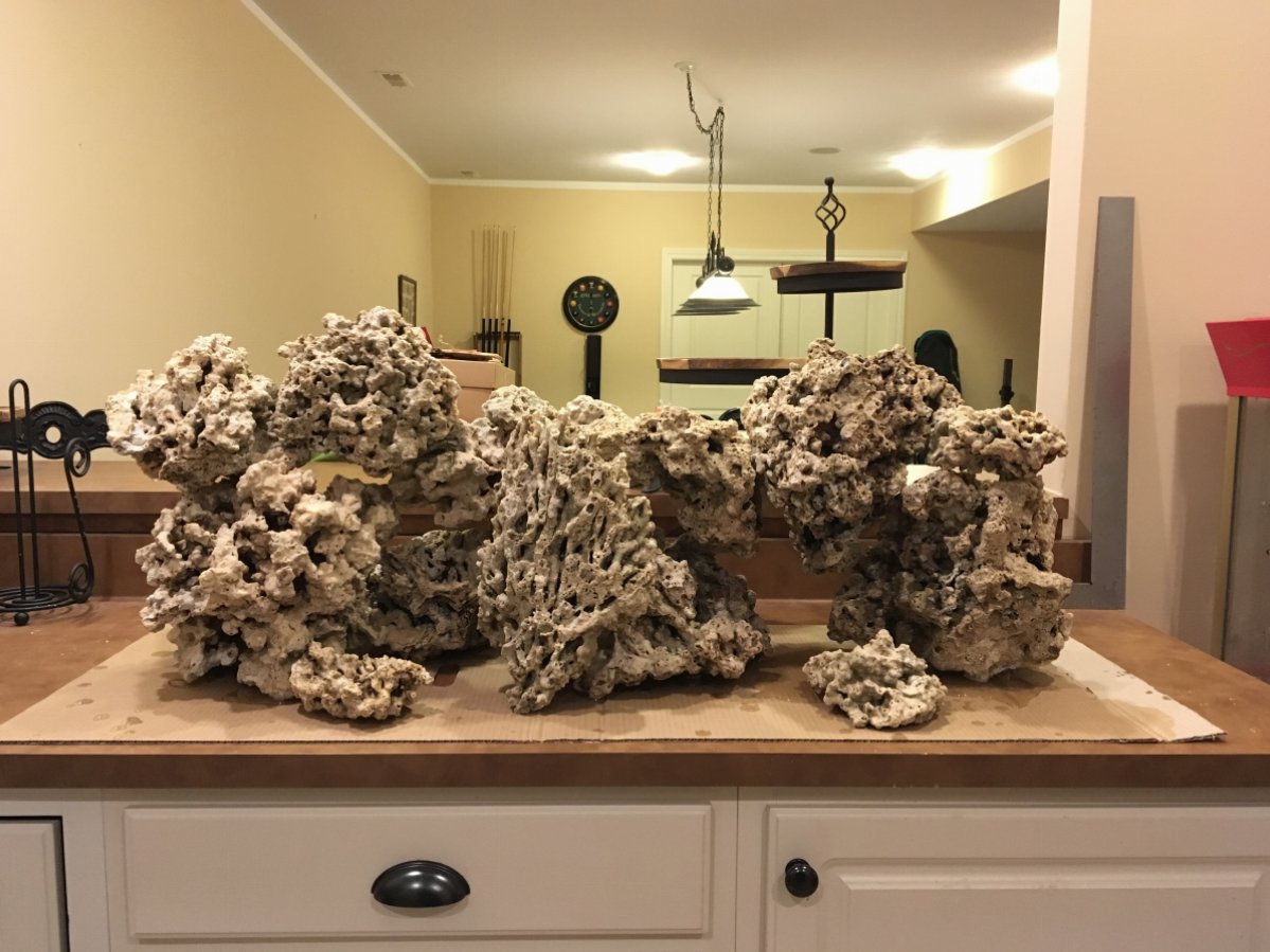 What does 100/150lbs of rock look like? | Reef2Reef