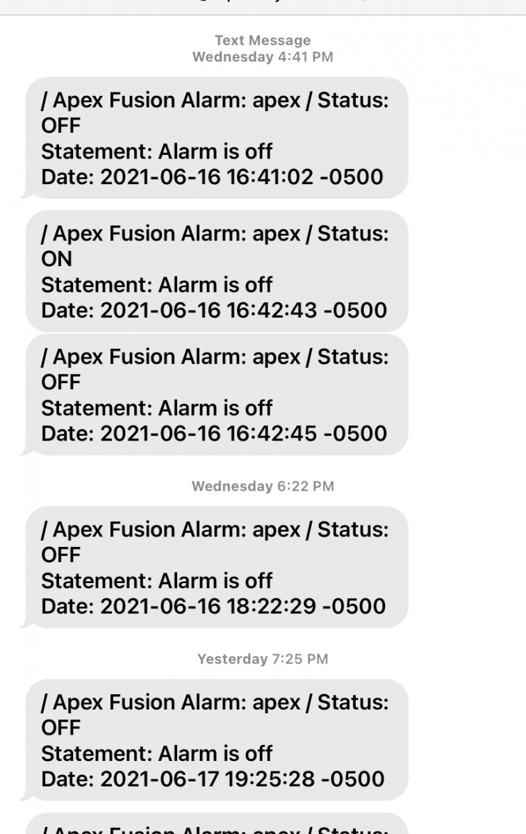 Constant Alarm Off text messages | Reef2Reef