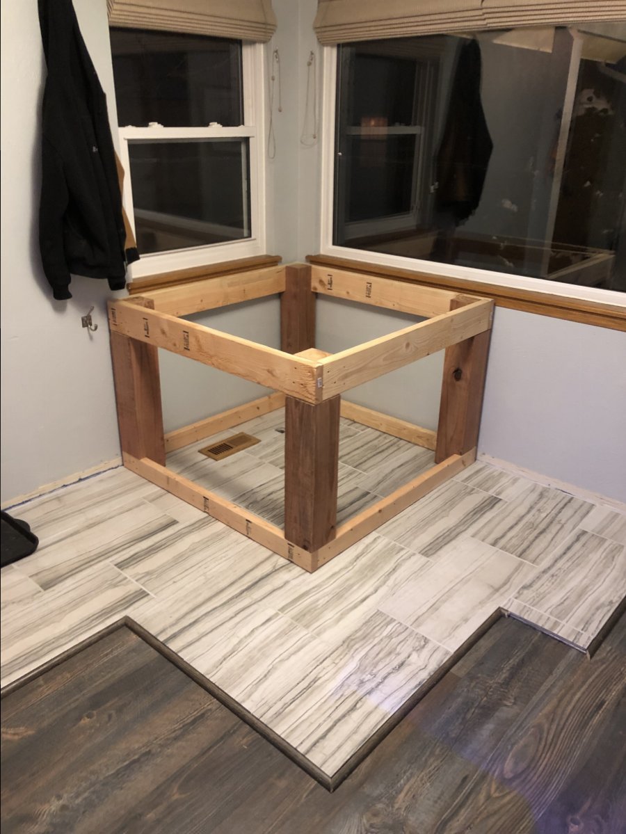 180 Gallon Tank stand with mud room cabinets.... | Reef2Reef