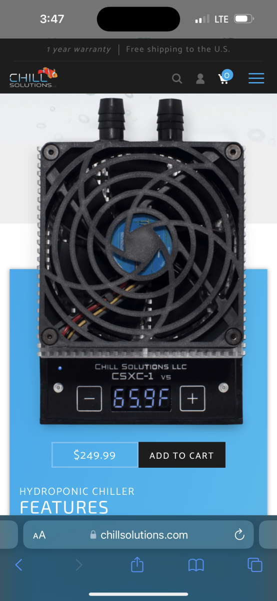 Small aquarium chiller sales