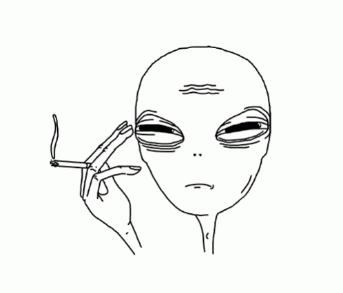 alien smoking.gif