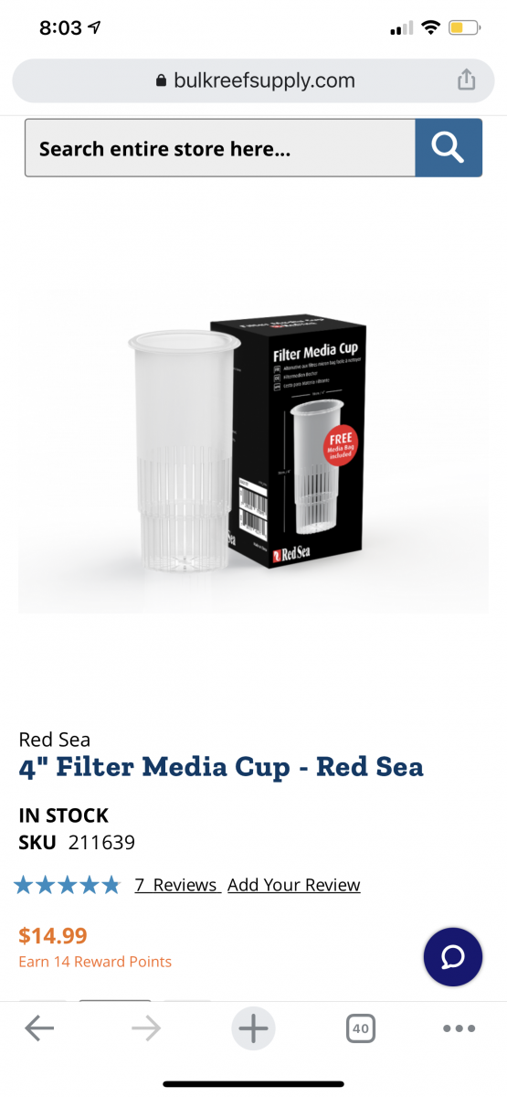 Any Filter Cup users out there Reef2Reef