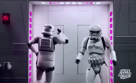 Celebrating Storm troopers.gif