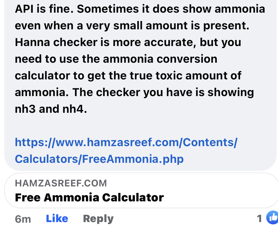 Hannah vs api ammonia: .2api/1.8 hannah | Reef2Reef