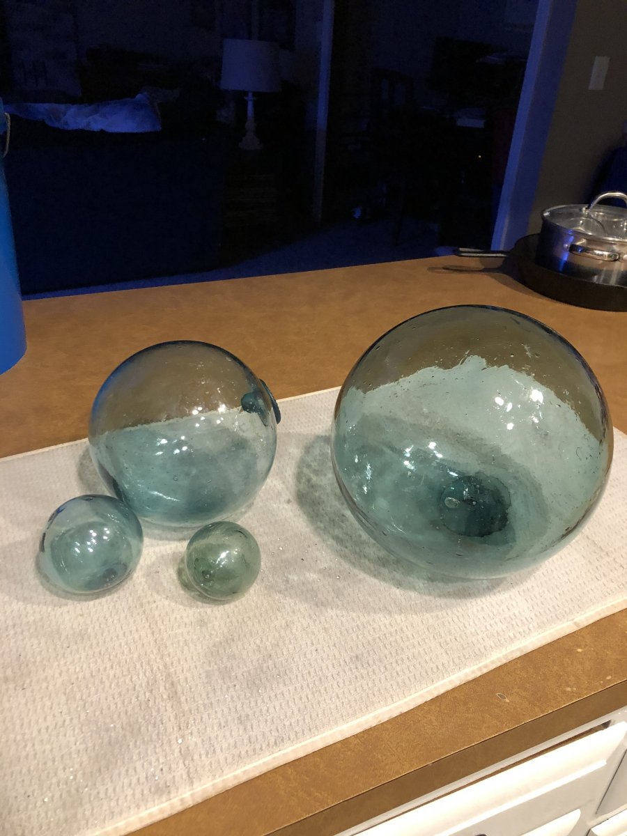 Large Vintage Japanese Glass Floats