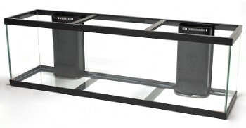 Aqueon 125 gallon aquarium 2 overflows Plumbing Lay out