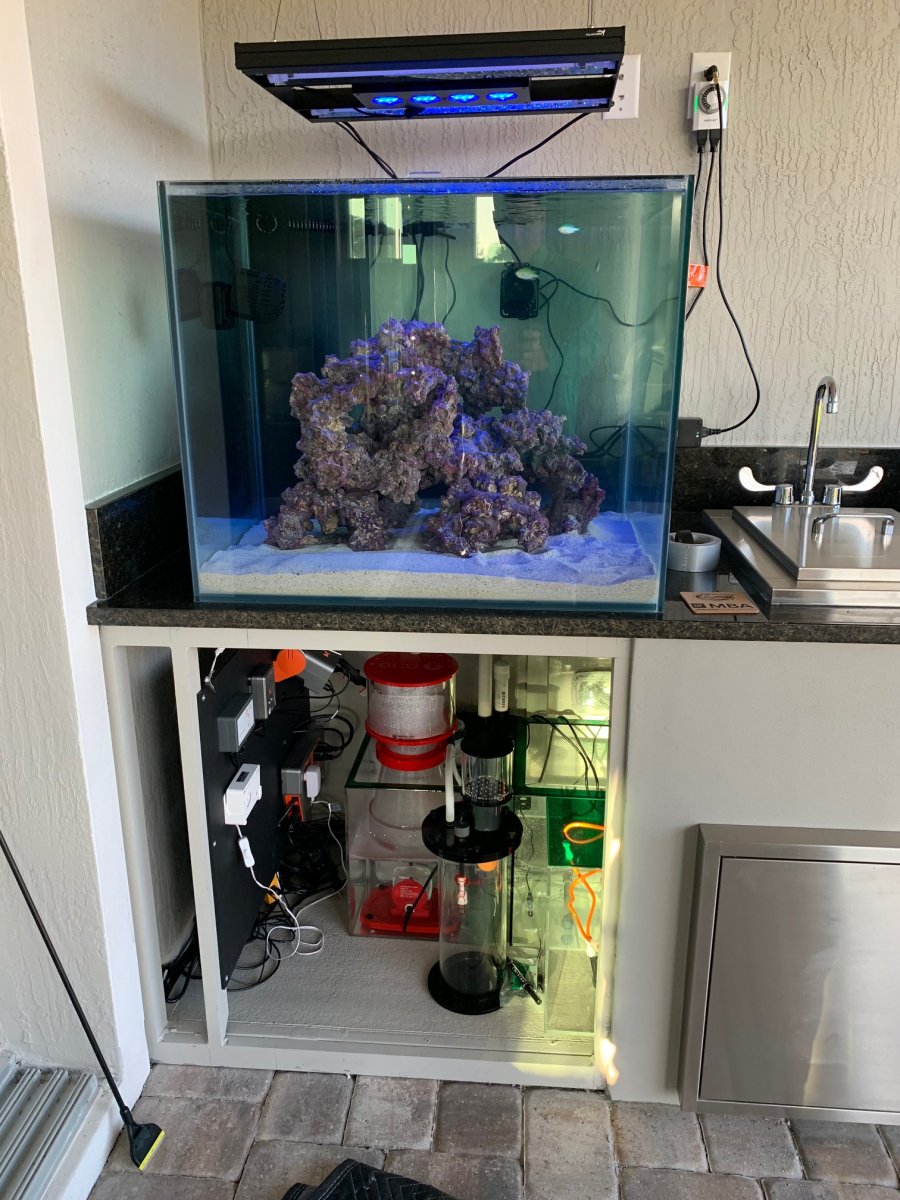 Outdoor patio aquarium clearance