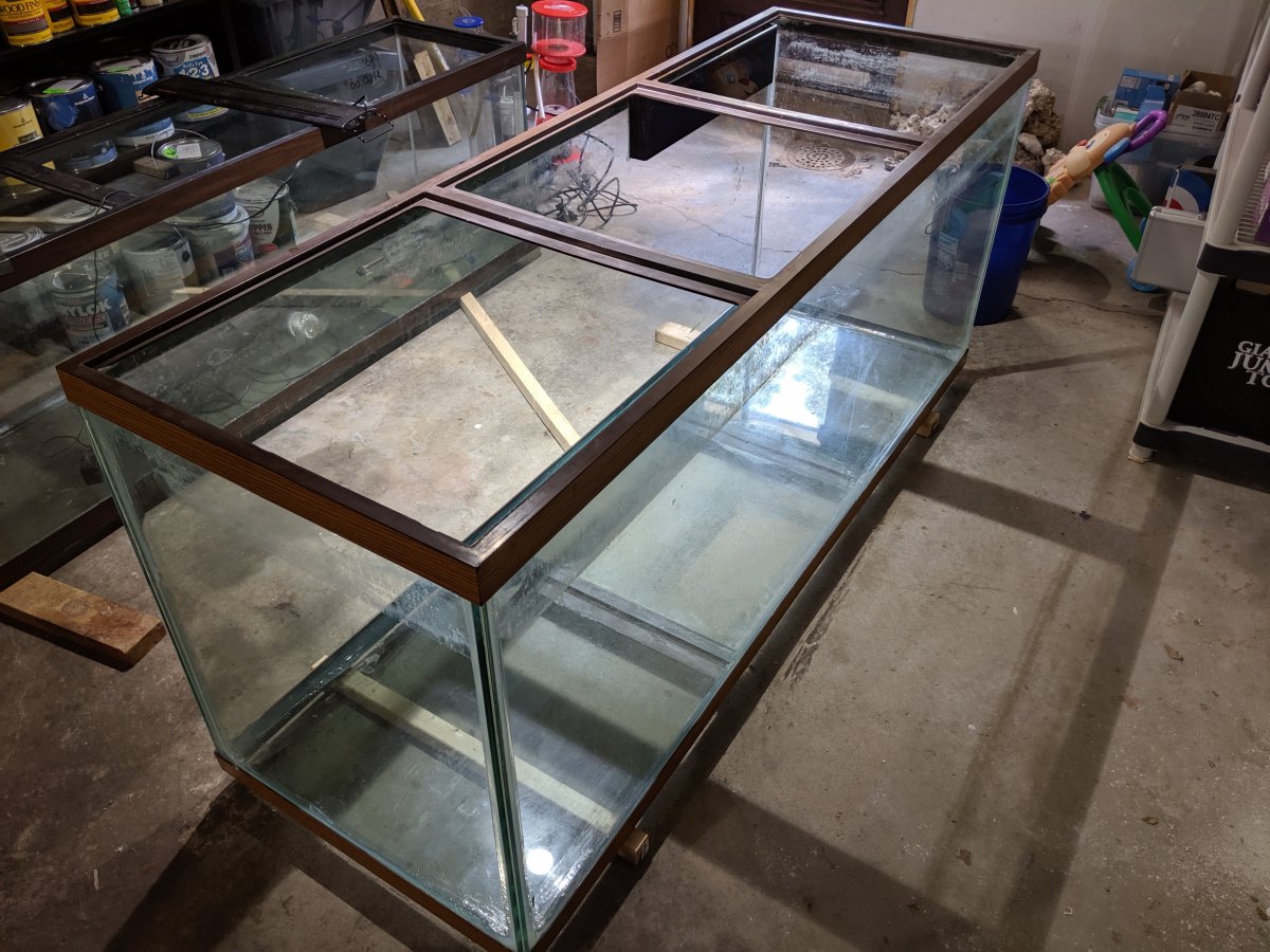 Used 220 gallon on sale fish tank for sale