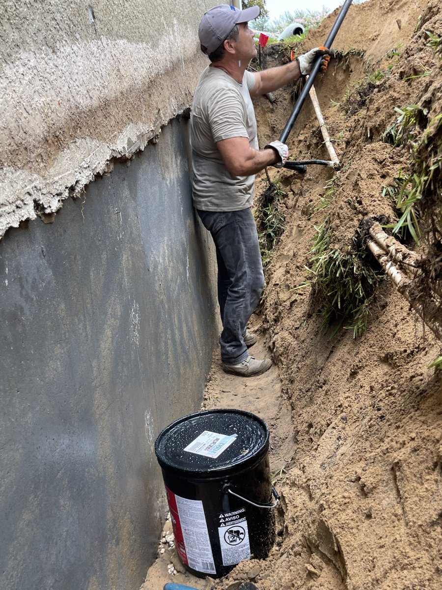 contractor fixing our foundation