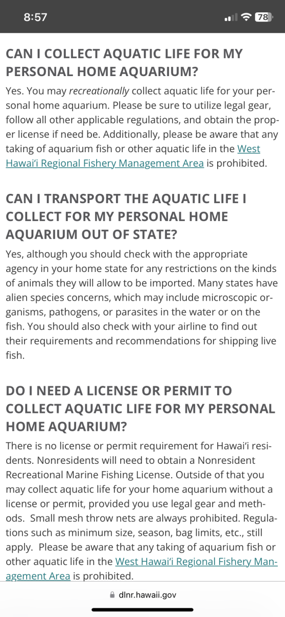 Assuming it was not illegal, would you catch fish for your tank ...