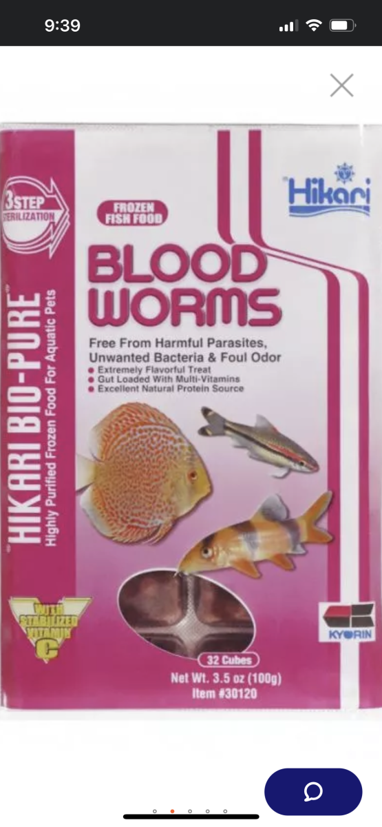 Frozen blood worms… ok for saltwater fish?  REEF2REEF Saltwater and Reef  Aquarium Forum