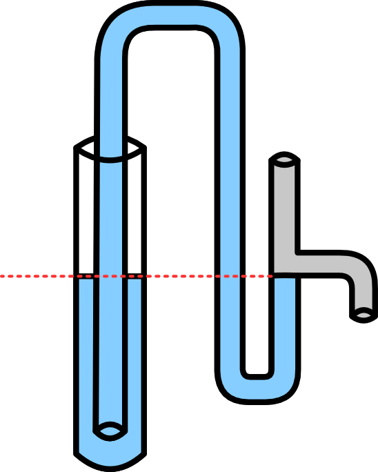 PVC based overflow siphon