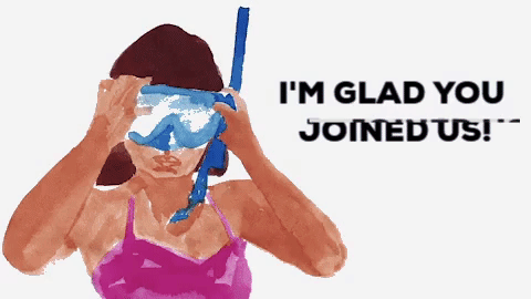 Snorkel Girl Welcome.gif