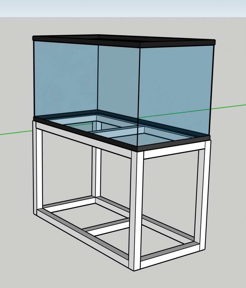2 Sq Tube Stand 48x24 footprint Reef2Reef