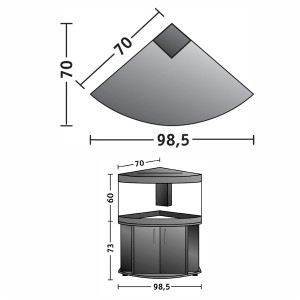 Juwel deals corner tank