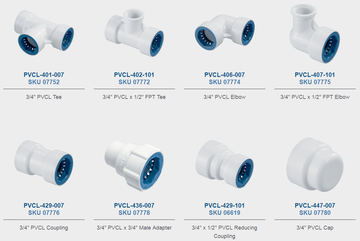 Hydro-Rain PVC-Lock Combination Tee-Size:1/2" PVCL X 1/2" FPT 