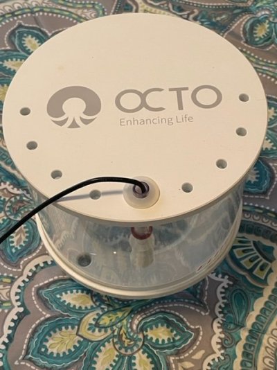 Reef Octo Elite 200 collection cup, lid, and float switch