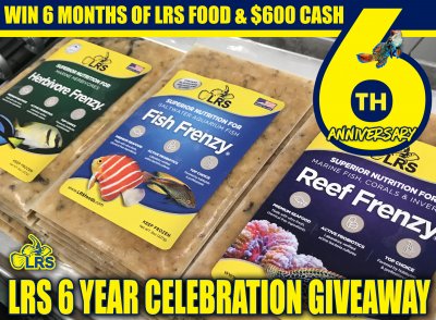 HELP LRS CELEBRATE SIX YEARS AND WIN SIX MONTHS OF FOOD & $600 LFS CASH!