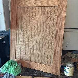 Finished stand door