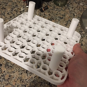 3d printed frag rack bottom