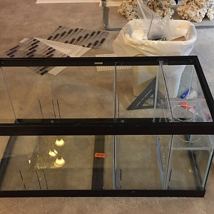 had to cut notches at top to fit the poly just around the lip of the tank plastic
