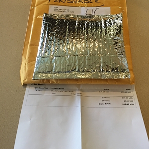 Rusalty Envelope with packet inside