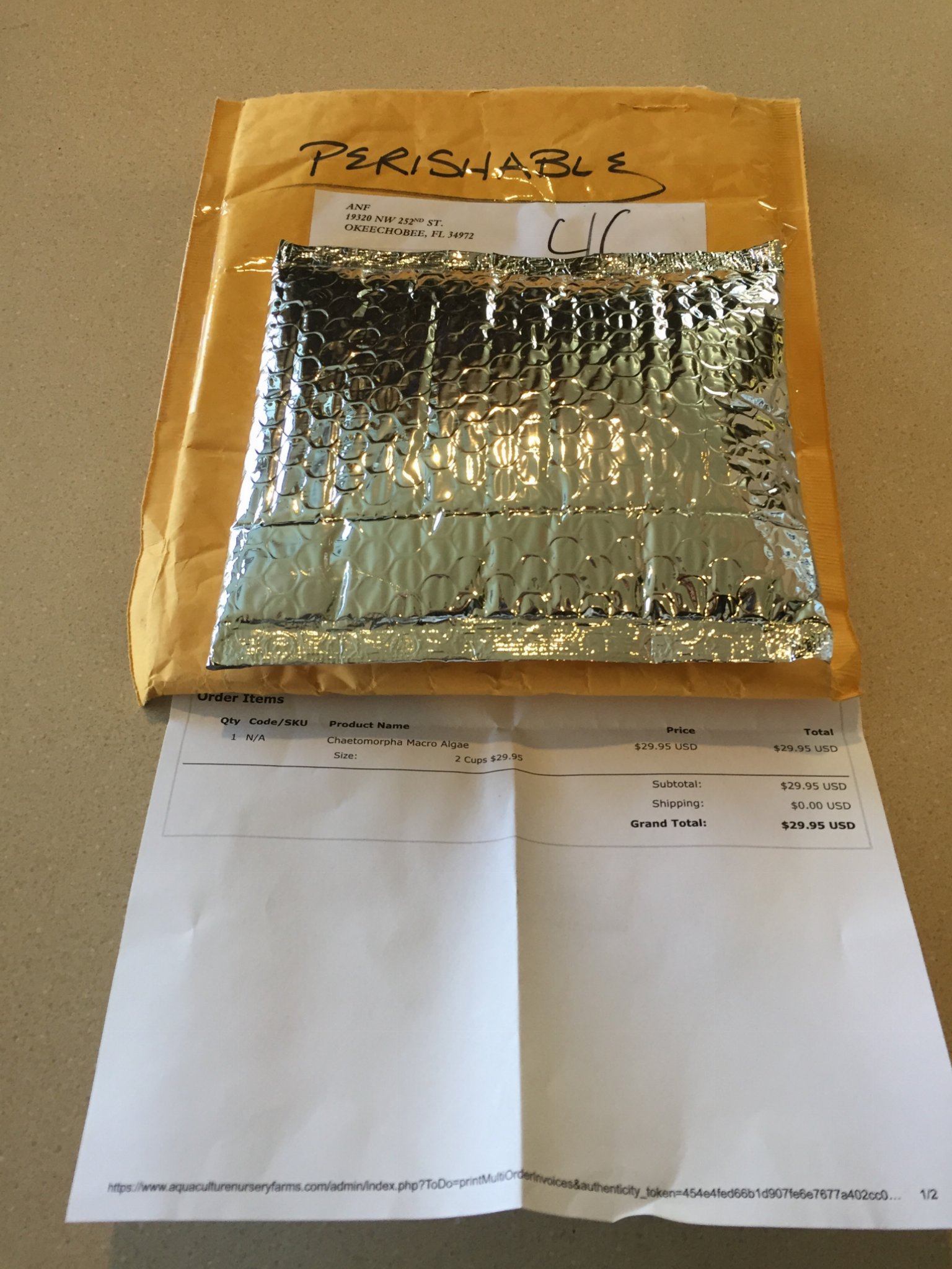 Rusalty Envelope with packet inside