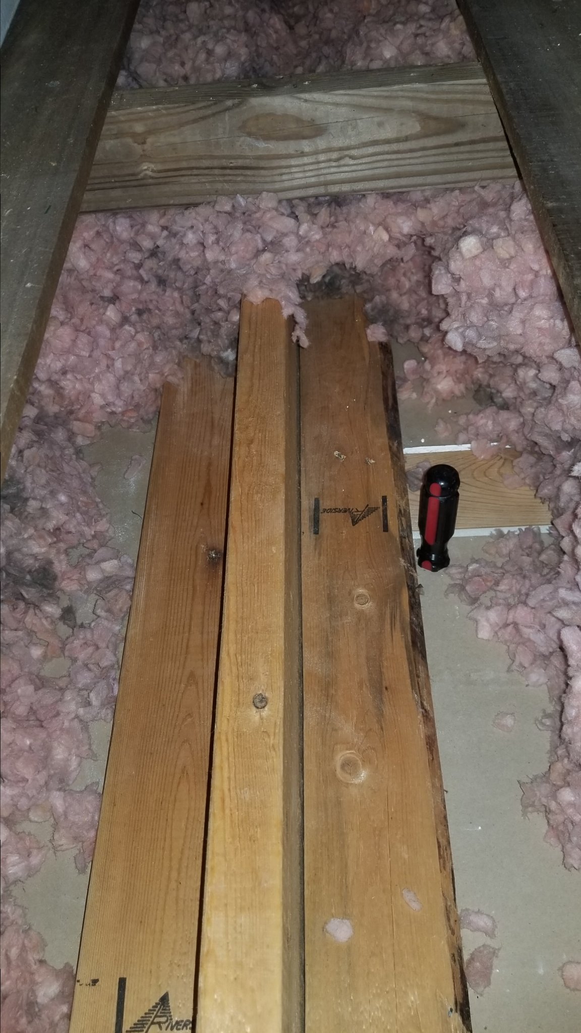 truss locating in attic