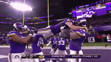 stefon diggs celebration GIF by Minnesota Vikings