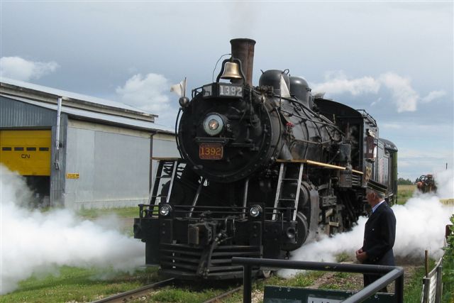 Caboose Coffee: A Birthday Party - The ex-CNR 1392 steam locomotive is 100  Years Old.