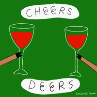 Merry Christmas Cheers GIF by Susanne Lamb