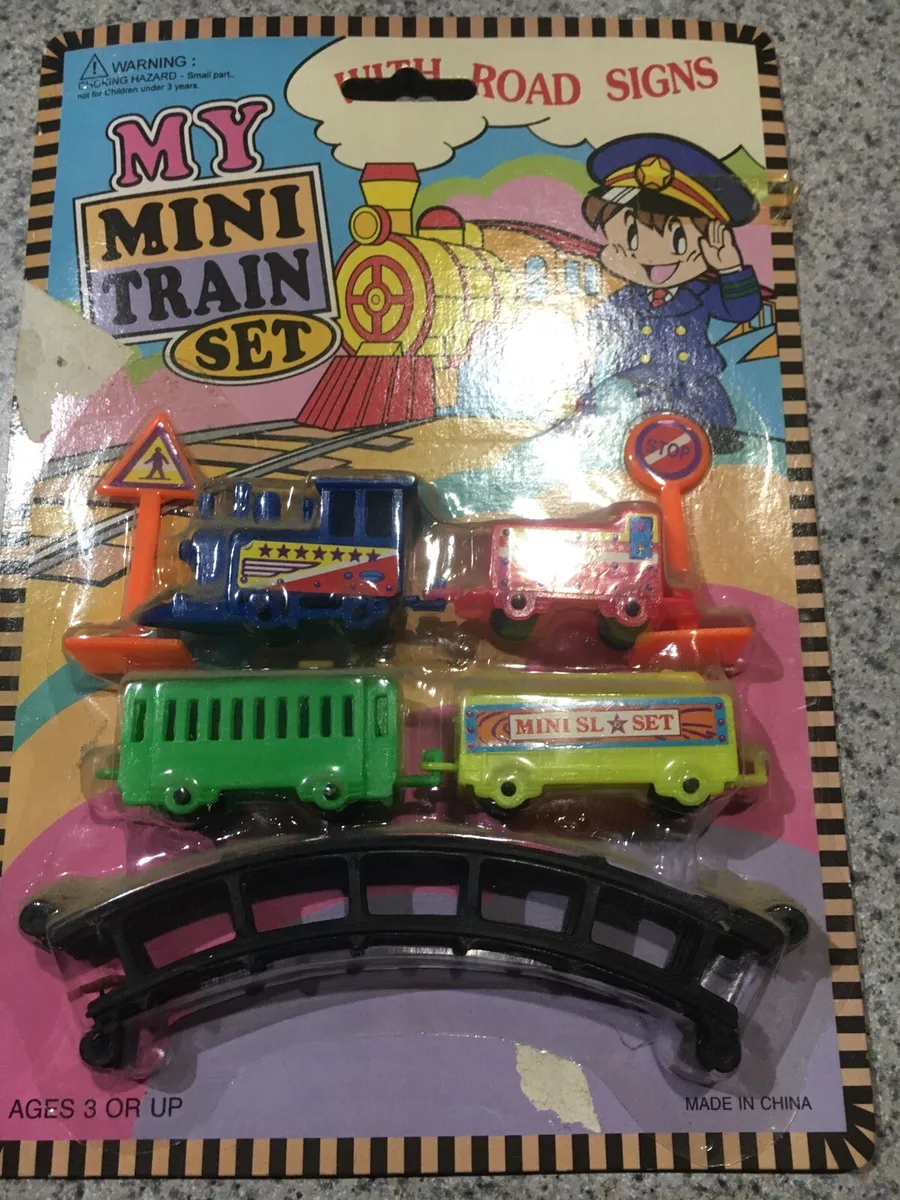 Older Toy My Mini Train Set In Package With Road Signs Free Shipping USA |  eBay