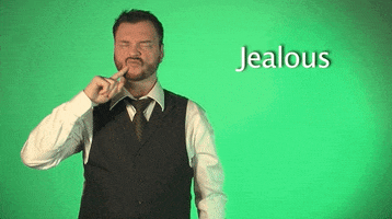 jealous sign language GIF by Sign with Robert