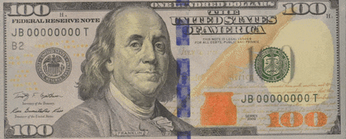 Benjamin Franklin Money GIF