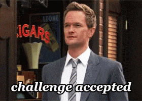 Challenge Accepted GIF by memecandy