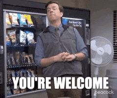 Youre Welcome GIF by The Office