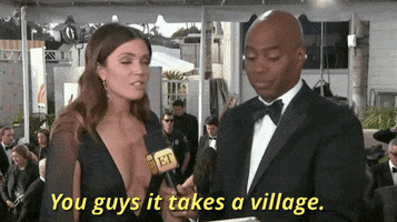 mandy moore you guys it takes a village GIF by Entertainment Tonight