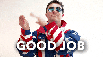 Good For You Applause GIF by TipsyElves.com