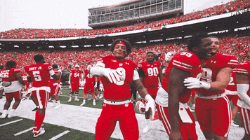 Pump It Up Dancing GIF by Wisconsin Badgers