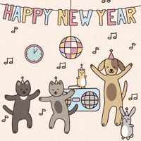 happy new year nye GIF by evite
