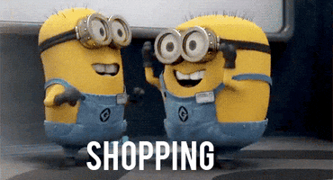 Shopping Minions GIF