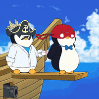 Fall Off Jack Sparrow GIF by Pudgy Penguins